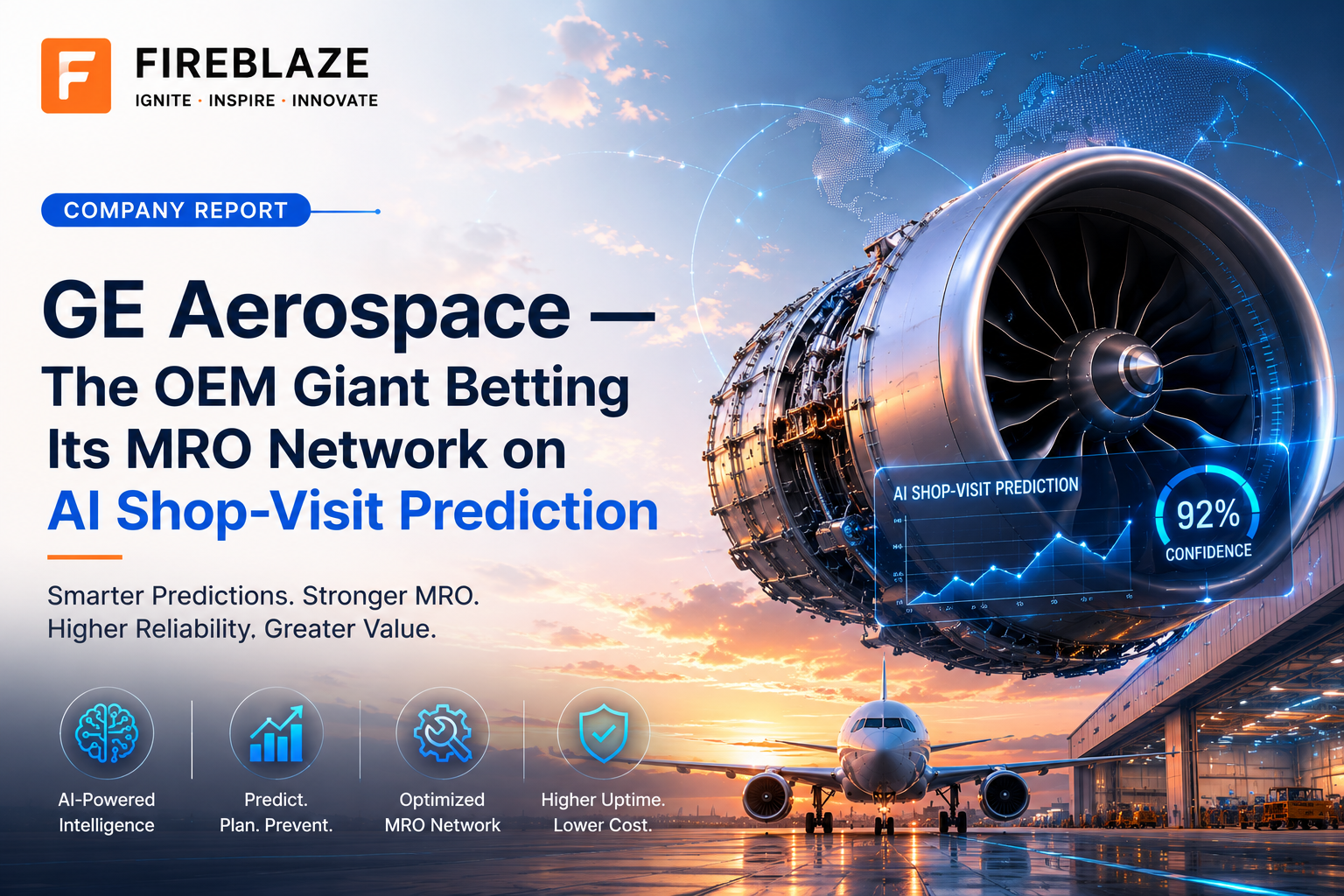GE Aerospace: The OEM Giant Betting Its MRO Network on AI Shop-Visit Prediction