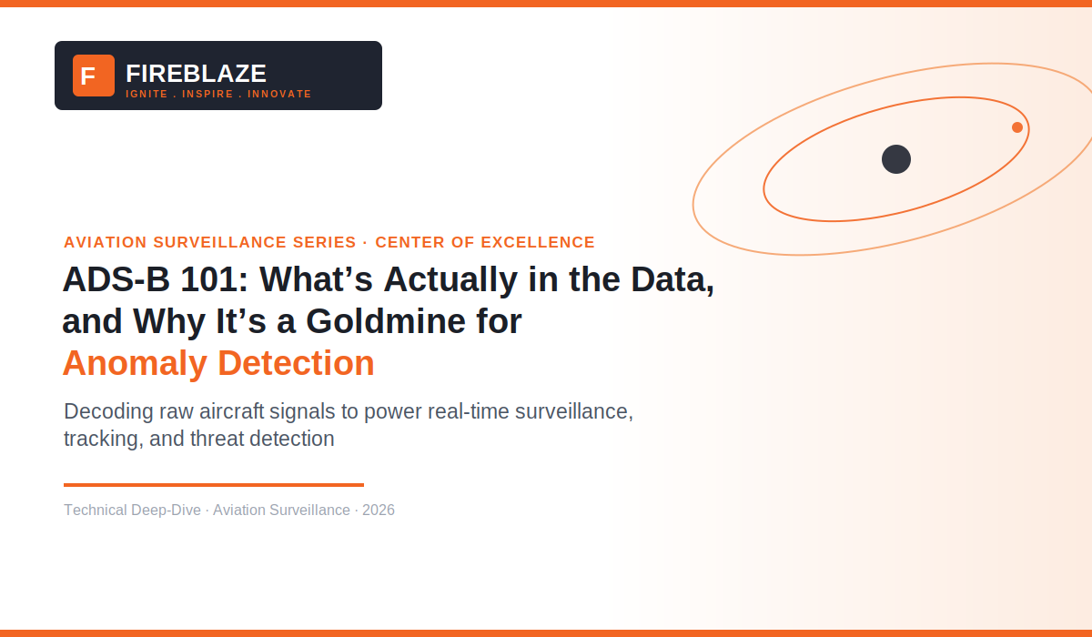 ADS-B 101: What's Actually in the Data, and Why It's a Goldmine for Anomaly Detection