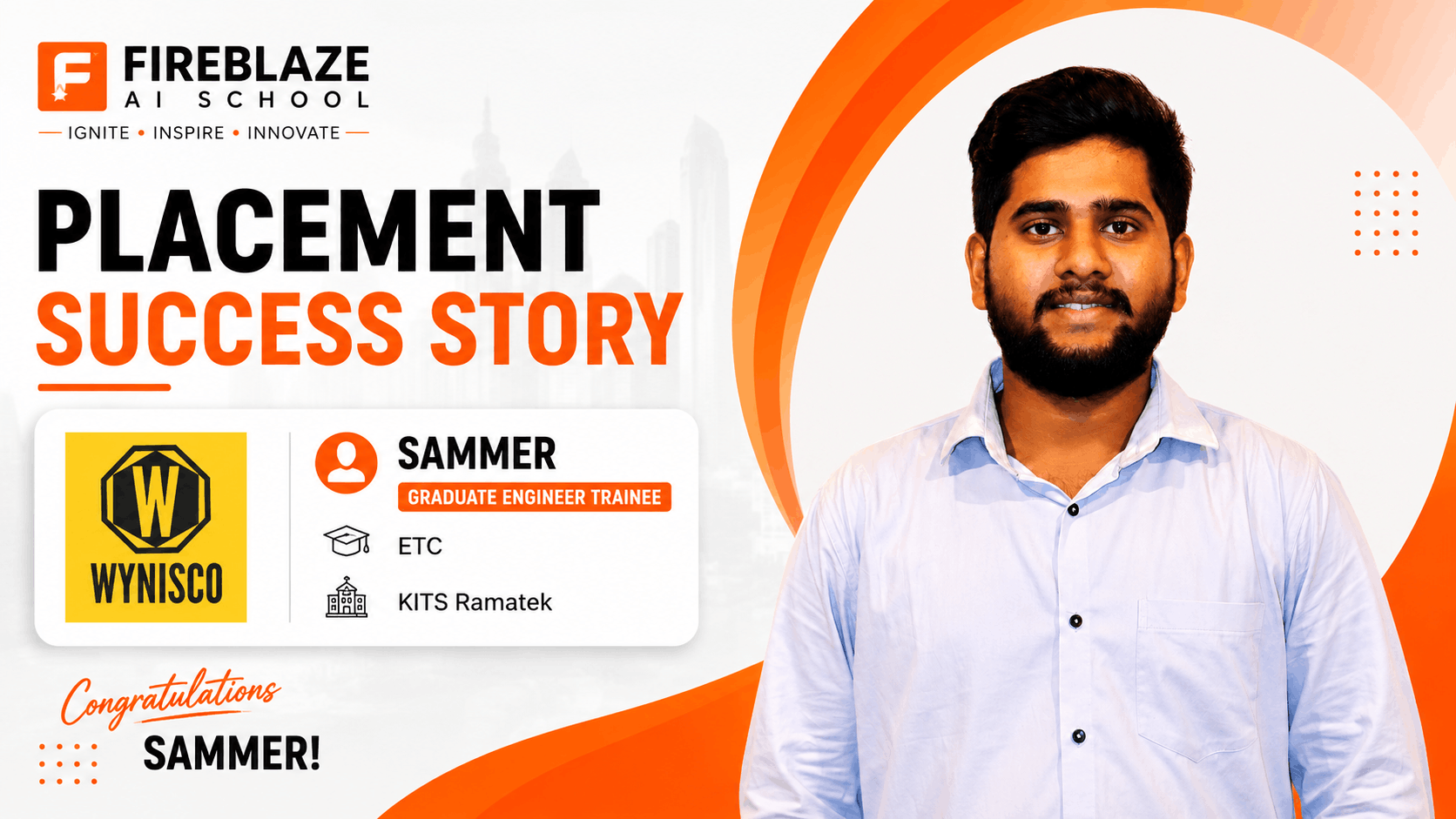 How Sammer Secured a Graduate Engineer Trainee Position at Wynisco