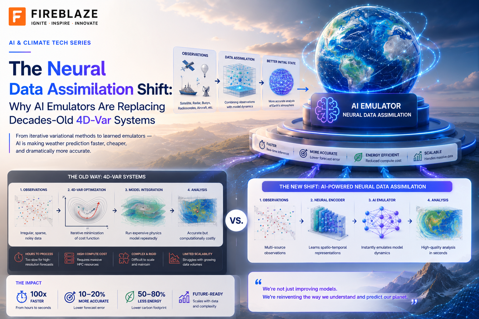 The Neural Data Assimilation Shift: Why AI Emulators Are Replacing Decades-Old 4D-Var Systems