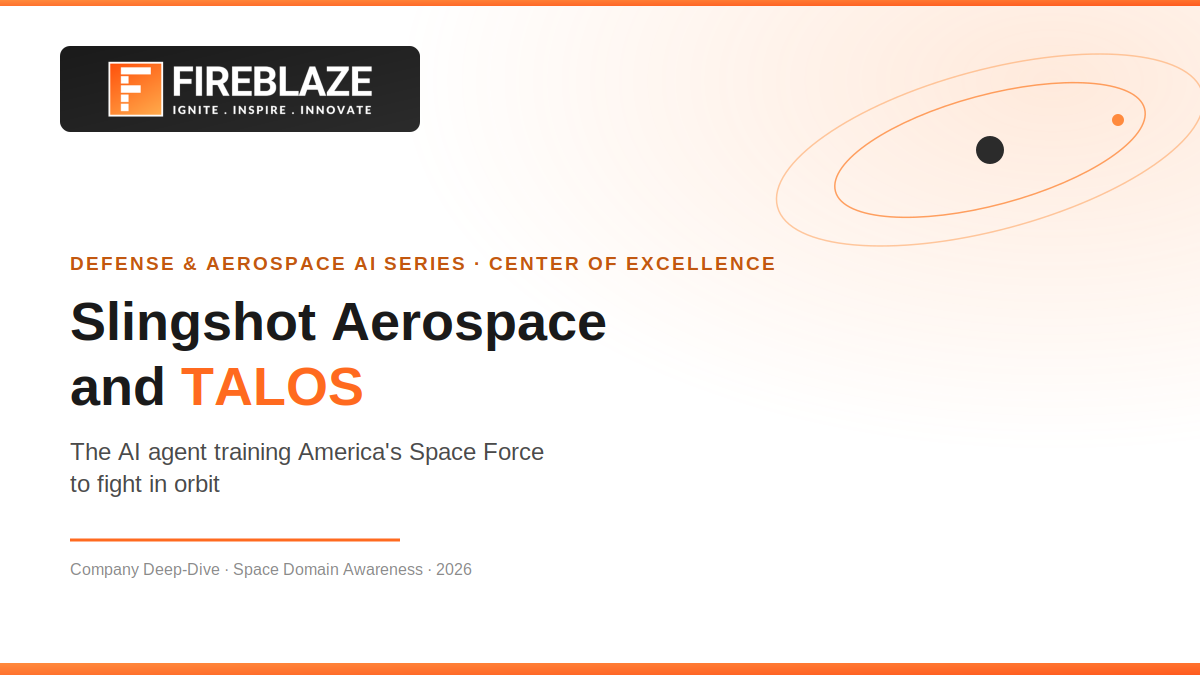 Slingshot Aerospace and TALOS: The AI Agent Training America's Space Force to Fight in Orbit