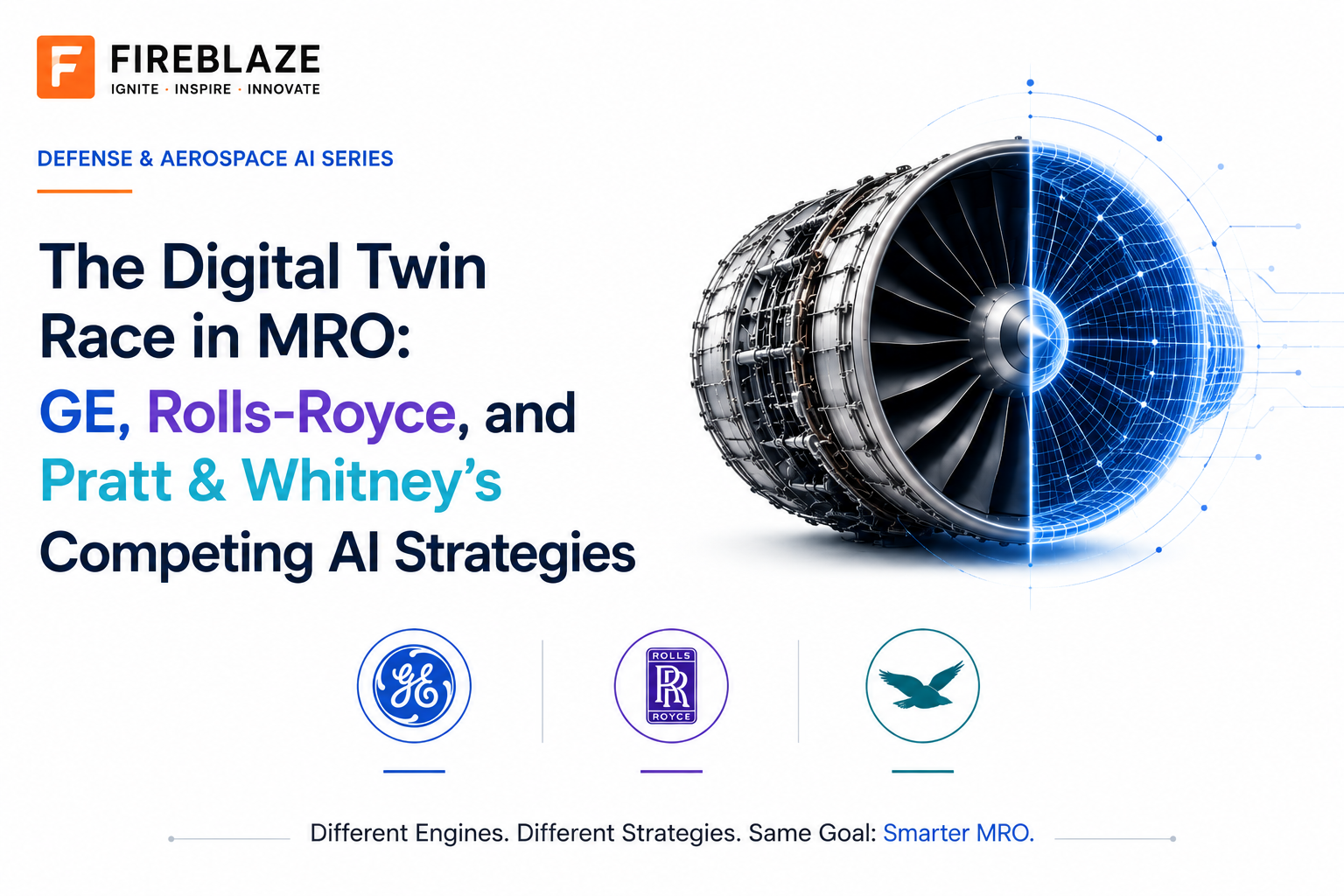 The Digital Twin Race in MRO: GE, Rolls-Royce, and Pratt & Whitney's Competing AI Strategies