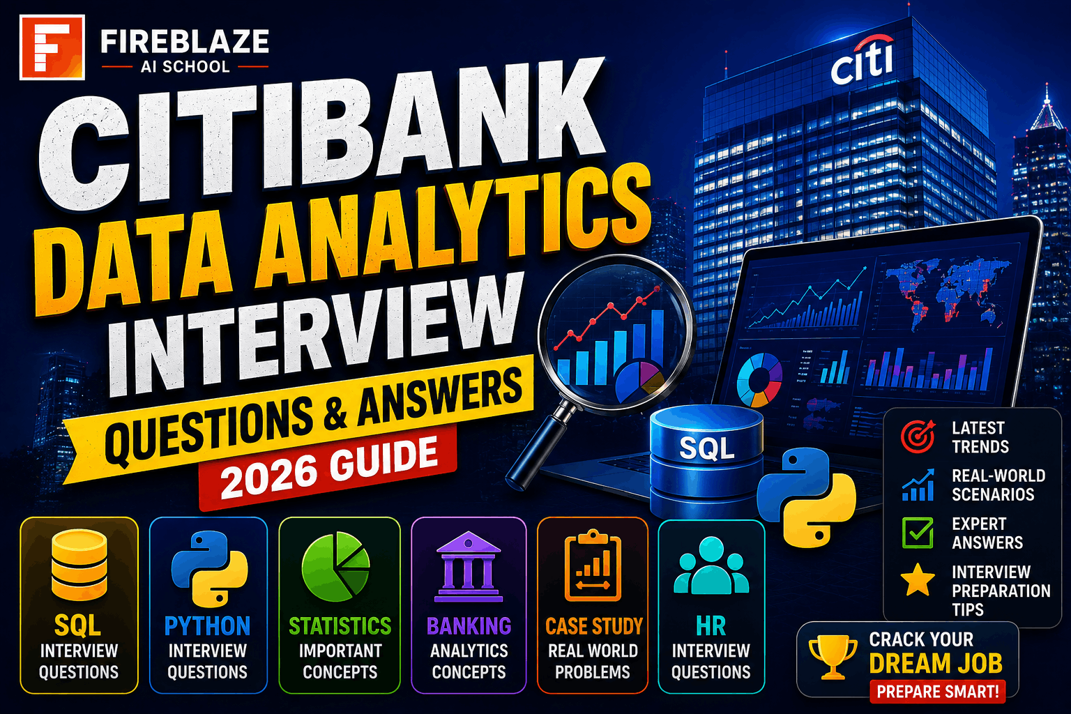 CitiBank Data Analytics Interview Questions and Answers (2026 Guide)