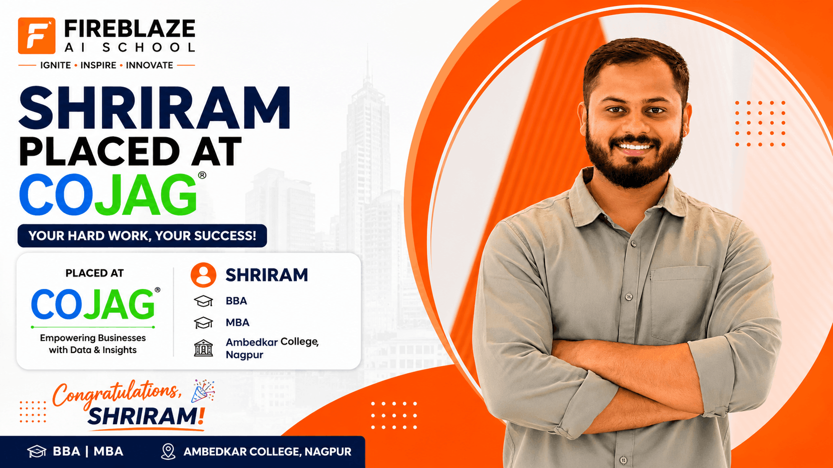 How Shriram Turned His MBA Aspirations into a Professional Opportunity at COJAG