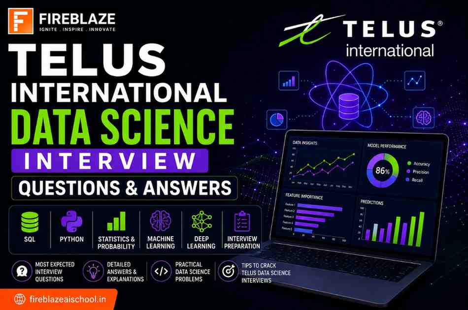 TELUS International Data Science Interview Questions and Answers