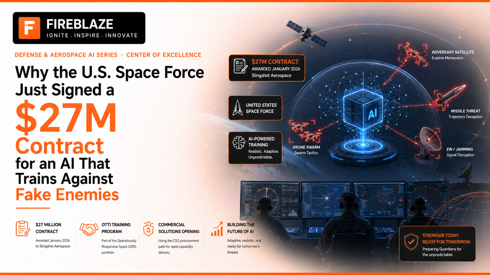 Why the U.S. Space Force Just Signed a $27M Contract for an AI That Trains Against Fake Enemies
