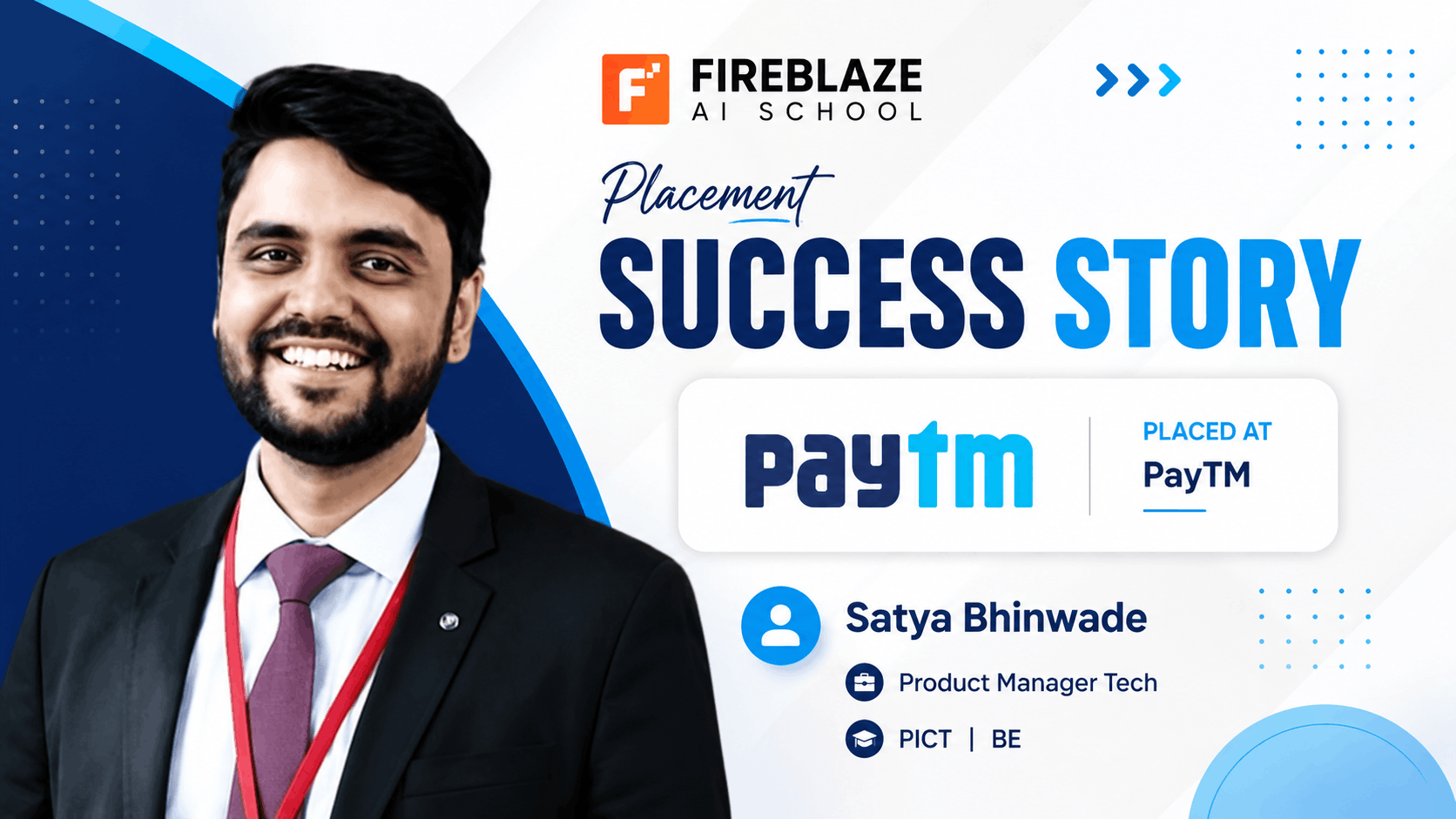 Satya Bhinwade's Placement Success Story: Securing a Product Manager Tech Role at Paytm