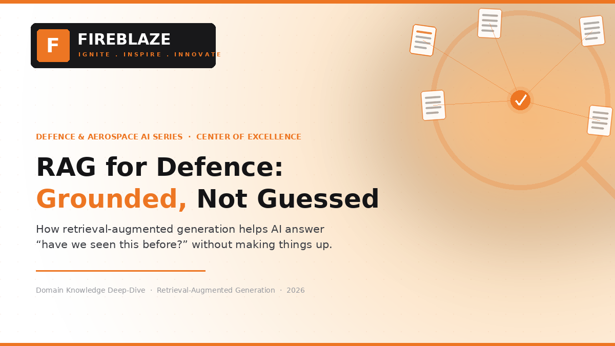 RAG, Explained for Defence: How AI Can Answer 