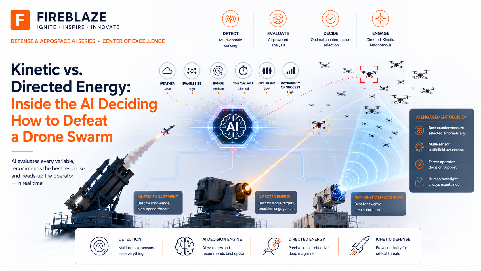 Kinetic vs. Directed Energy: Inside the AI Deciding How to Defeat a Drone Swarm