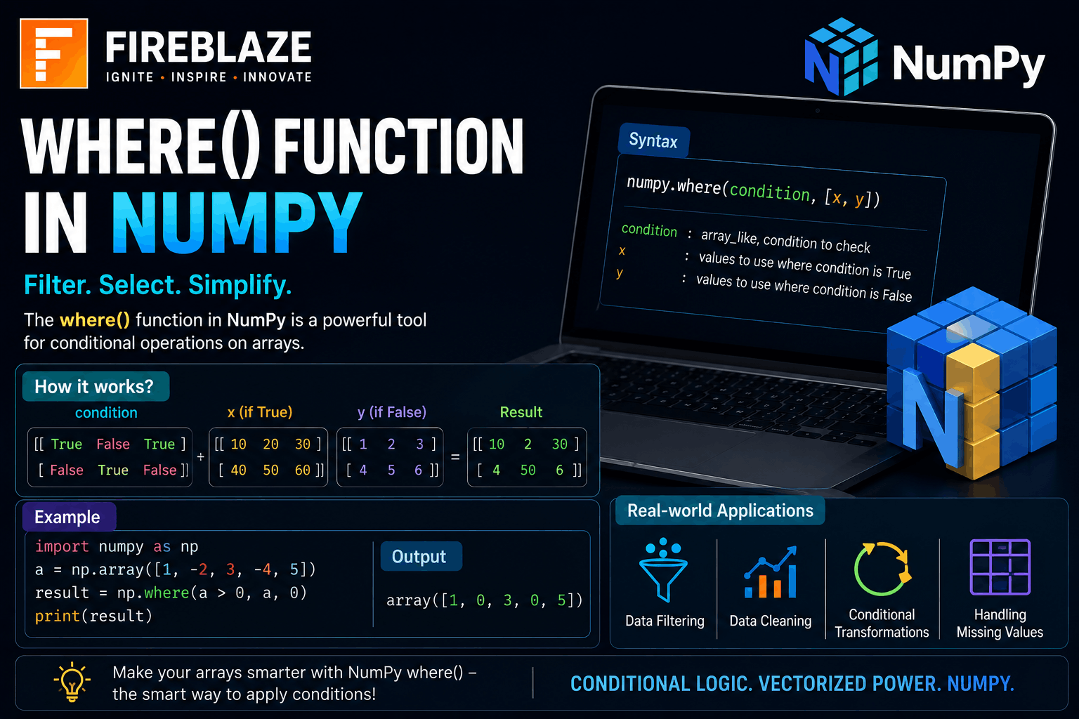 NumPy where() Function in Python: Complete Guide with Examples