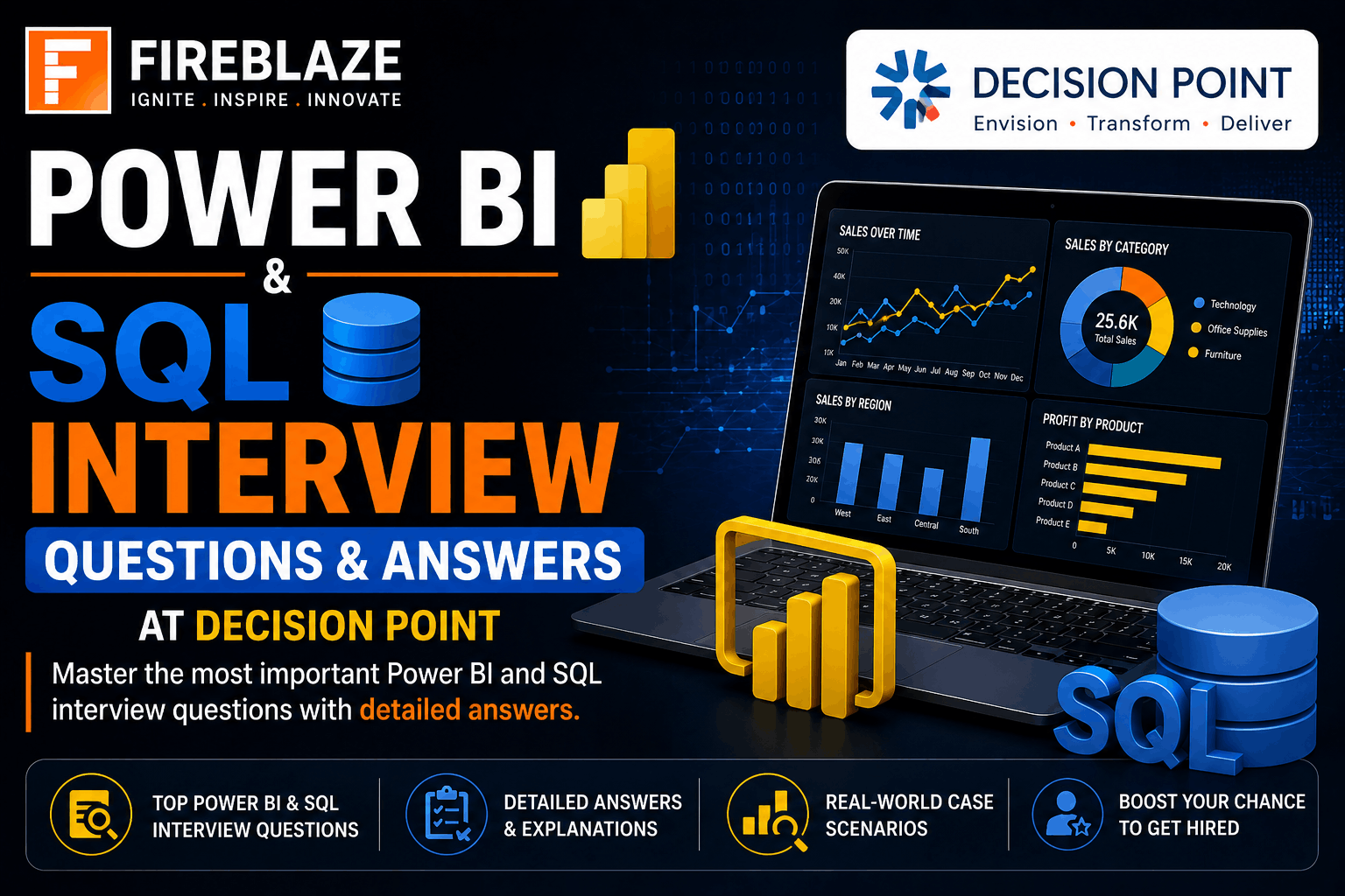 Power BI and SQL Interview Questions and Answers at Decision Point