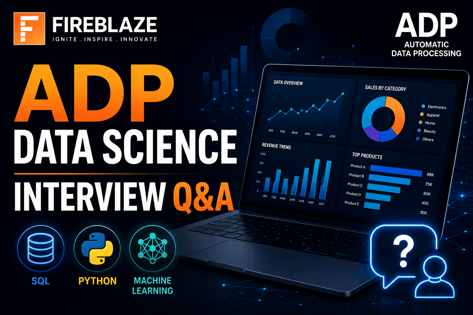 Automatic Data Processing (ADP) Data Science Interview Questions and Answers